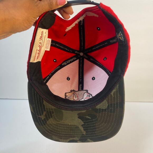 Chicago Blackhawks Hat Red Camo Bill Snapback NHL Hockey Baseball Cap - Picture 11 of 15